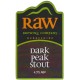 Raw Brewing Dark Peak Stout Pump Clip